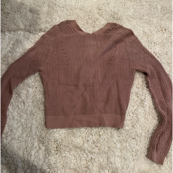 Abercrombie & Fitch Pink Pullover Sweater - Picture 3 of 3
